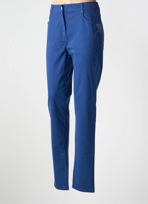 Pantalon slim albastru PAUSE CAFE femeie