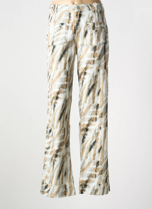 Pantalon drept bej EVA KAYAN femeie