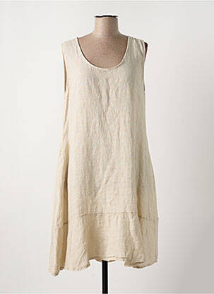 Rochie midi bej TALIA BENSON femeie