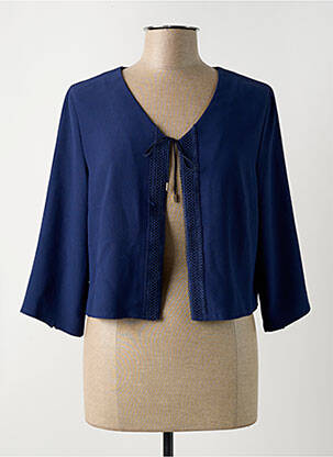 Vestă cu mâneci lungi albastru PAUSE CAFE femeie