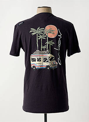 Tricou broderie mâneci scurte negru OXBOW bărbat