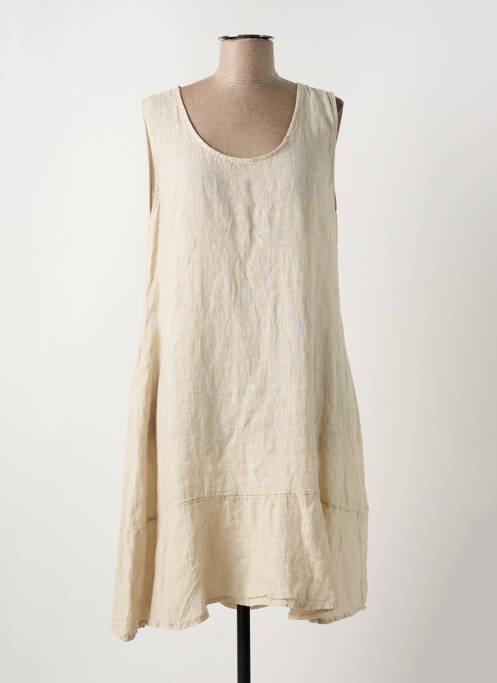 Rochie midi bej TALIA BENSON femeie