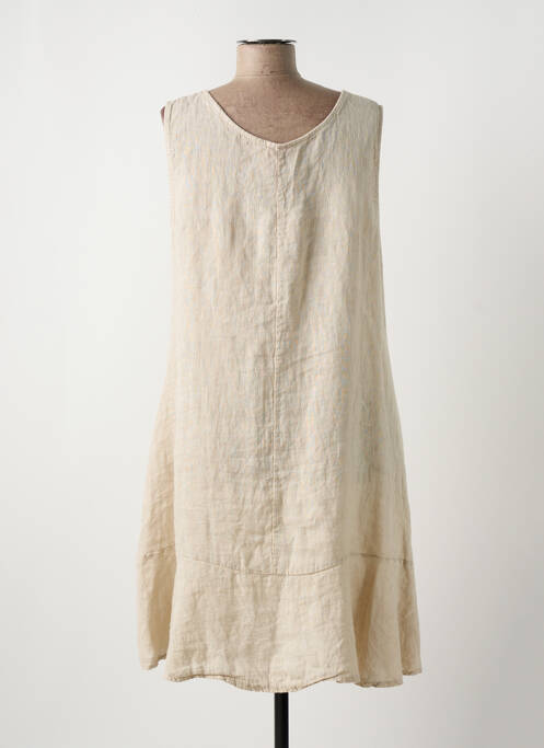 Rochie midi bej TALIA BENSON femeie