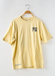Tricou croială dreaptă mâneci scurte galben GARCIA garcon