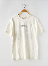 Tricou croială dreaptă mâneci scurte alb GARCIA garcon