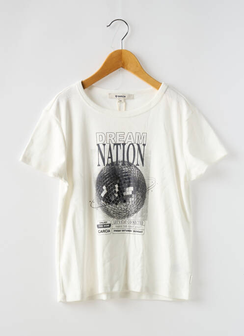Tricou alb GARCIA fată