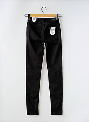 Pantalon slim țesătură poplin mărime normală negru LIU JO femeie
