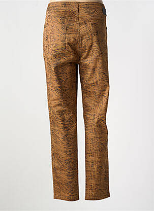 Pantalon slim buzunare maro EVA KAYAN femeie