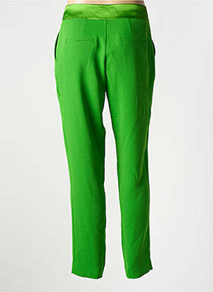 Pantalon slim talie elastică verde EVA KAYAN femeie
