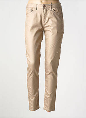 Pantalon slim buzunare bej EVA KAYAN femeie