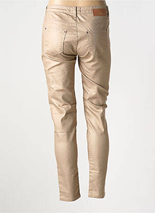 Pantalon slim buzunare bej EVA KAYAN femeie