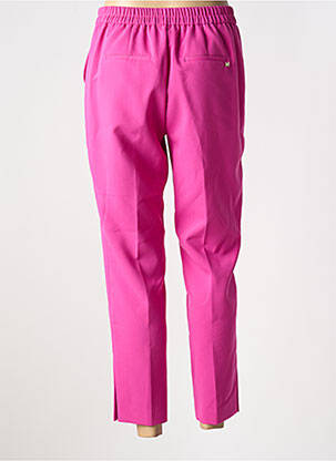Pantalon 7/8 închidere cu fermoar sub clapetă cu cârlig roz LOLA CASADEMUNT femeie