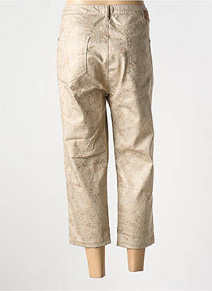 Pantalon trei sferturi buzunare bej EVA KAYAN femeie