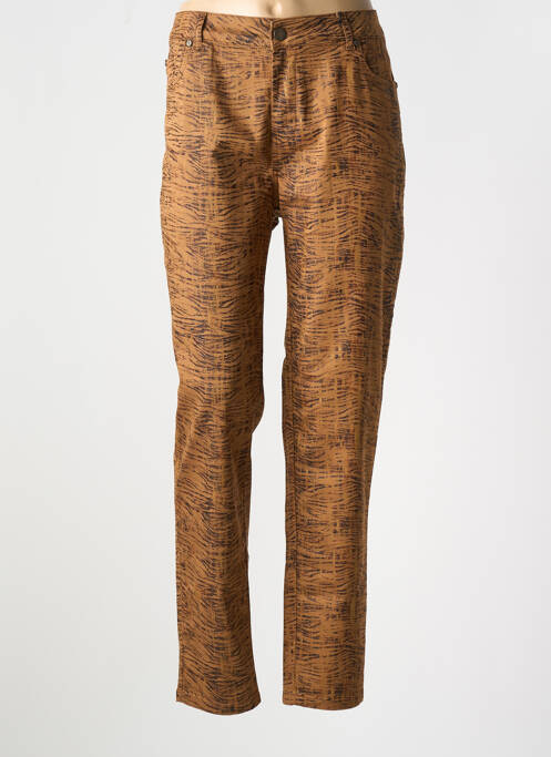 Pantalon slim buzunare maro EVA KAYAN femme