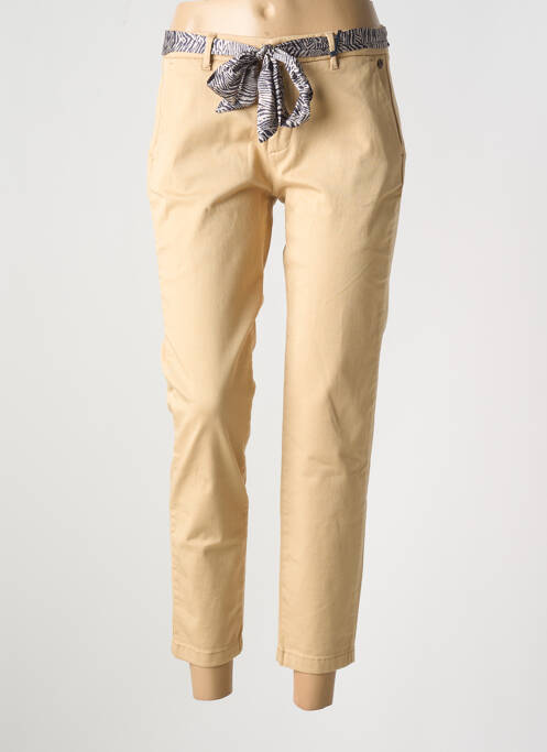 Pantalon slim bej FREEMAN T.PORTER femeie