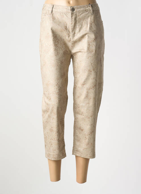 Pantalon trei sferturi bej EVA KAYAN femeie