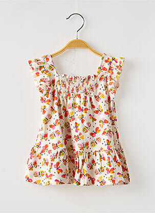 Rochie scurtă alb MAYORAL fată