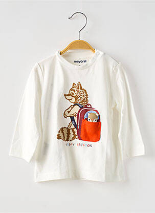 Tricou alb MAYORAL băiat