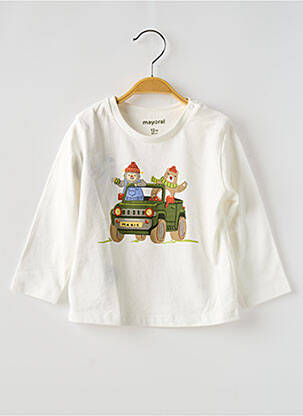 Tricou alb MAYORAL băiat