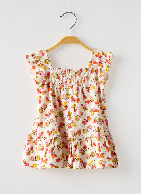 Rochie scurtă alb MAYORAL fată