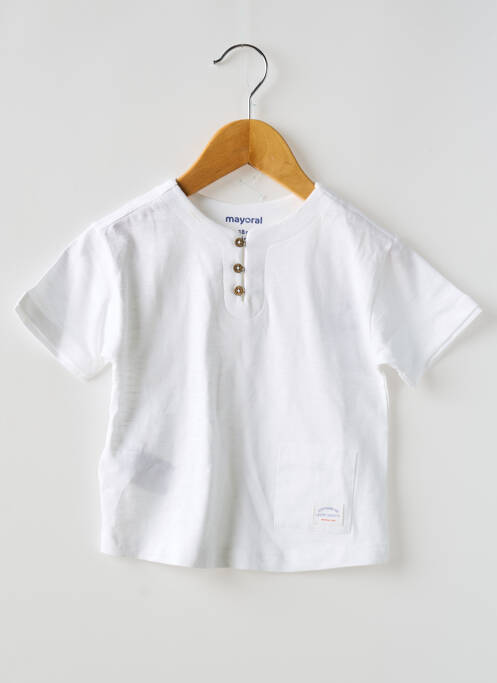 Tricou alb MAYORAL băiat