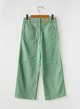 Pantalon evazat buzunare verde MAYORAL fată