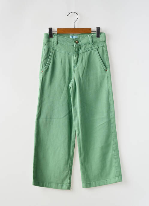 Pantalon evazat verde MAYORAL fată
