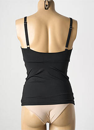 Top de baie efect material satinat negru LIVIA femeie