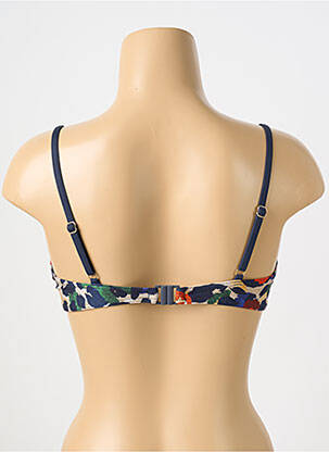 Sutien de costum de baie elasticitate top sutien push-up albastru LIVIA femeie