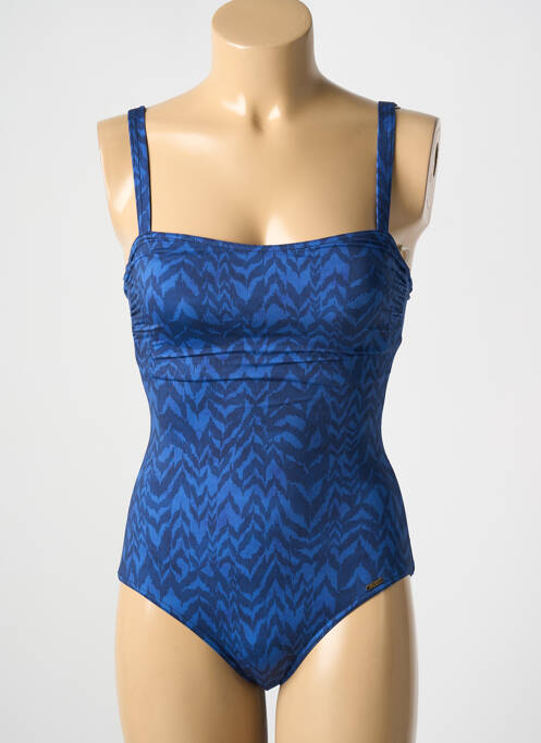 Costum de baie dintr-o singură piesă albastru LIVIA femeie