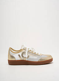 Adidași material neted toc plat până la 3 cm auriu LOLA CASADEMUNT femme
