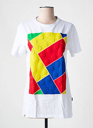 Tricou serigrafie flockată mâneci scurte alb SALSA femeie