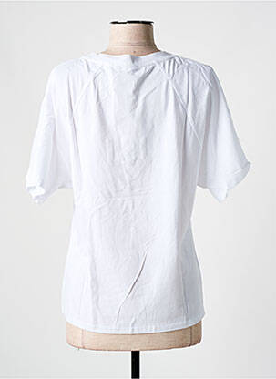 Tricou serigrafie cu strasuri mâneci scurte alb SALSA femeie