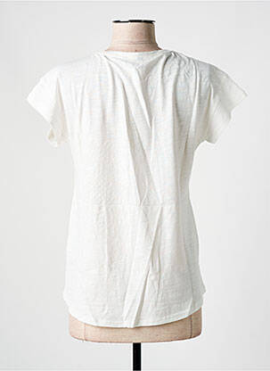 Tricou croială cambrată mâneci scurte alb SALSA femeie