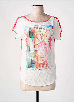 Bluză imprimeu fantezie mâneci scurte roz SALSA femme