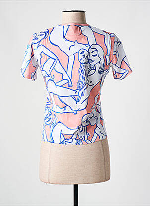 Tricou imprimeu fantezie mâneci scurte roz DESIGUAL femeie