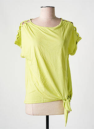Tricou elasticitate mâneci scurte verde SALSA femeie