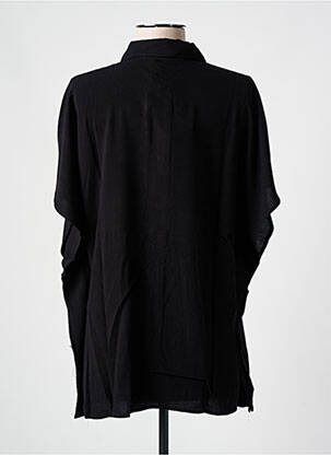 Cămașă țesătură crep mâneci scurte negru DESIGUAL femeie