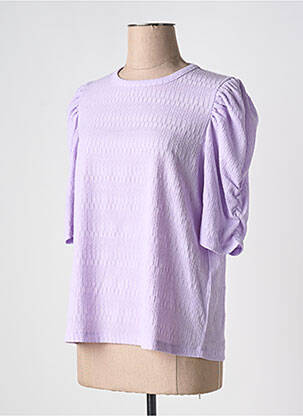 Top croială cambrată mâneci 3/4 violet ESQUALO femeie