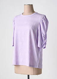 Top croială cambrată mâneci 3/4 violet ESQUALO femeie