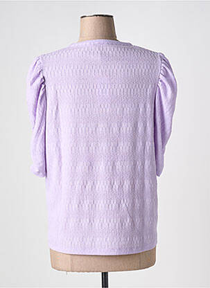 Top croială cambrată mâneci 3/4 violet ESQUALO femeie