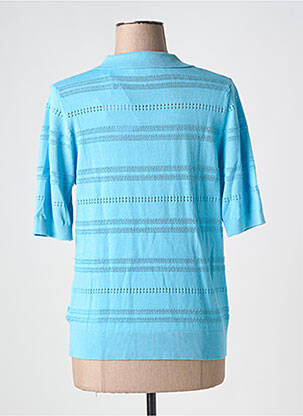 Polo croială dreaptă mâneci scurte albastru ESPRIT femme