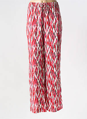Pantalon drept talie elastică roșu RINO & PELLE femeie