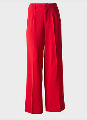 Pantalon drept talie elastică roșu ESQUALO femeie