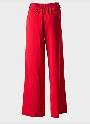 Pantalon drept talie elastică roșu ESQUALO femeie
