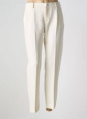 Pantalon slim talie elastică alb SIGNE NATURE femeie