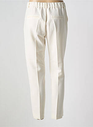 Pantalon slim talie elastică alb SIGNE NATURE femeie