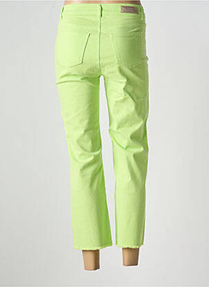 Pantalon 7/8 închidere cu fermoar sub clapetă cu nasturi verde SIGNE NATURE femeie