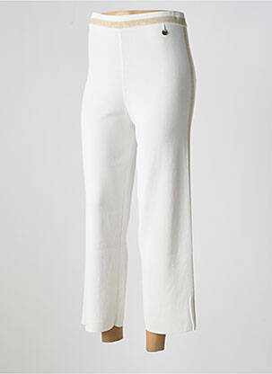 Pantalon 7/8 talie elastică alb LOLA CASADEMUNT femeie