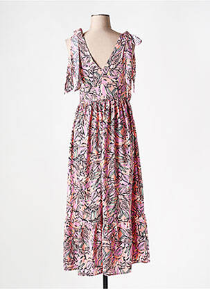 Rochie midi imprimeu fantezie fără mâneci violet MOLLY BRACKEN femeie